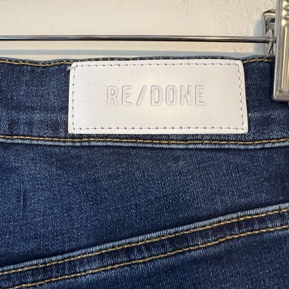 RE/DONE 70s High Rise Jeans Stove Pipe Straight Button Fly NEW Size 27 - Picture 10 of 11